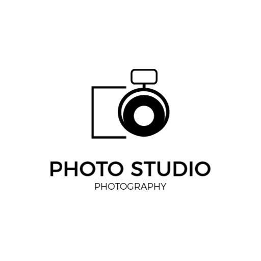 Stylish Black and White Camera Design for Photography Logo Template