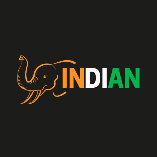 Stylish Black and White Elephant Symbolizing Indian Travelling Logo Template