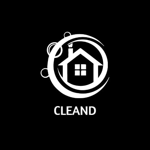 Stylish Black and White House Design for Cleaning Service Logo Template