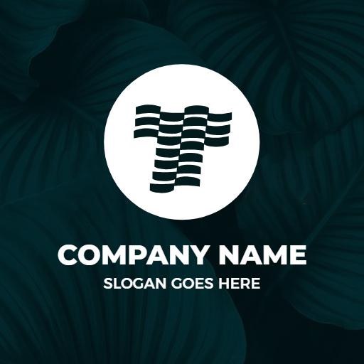 Stylish Black and White T Letter Design for Branding Logo Template