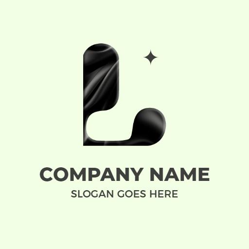 Stylish Black L Letter Design for Modern Branding Logo Template