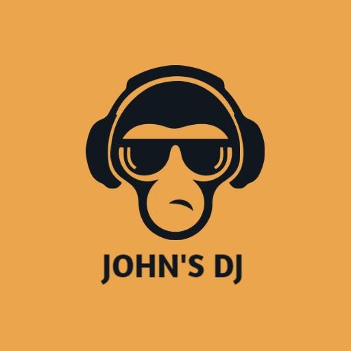 Stylish Black Monkey Character Highlighting DJ Culture Logo Template