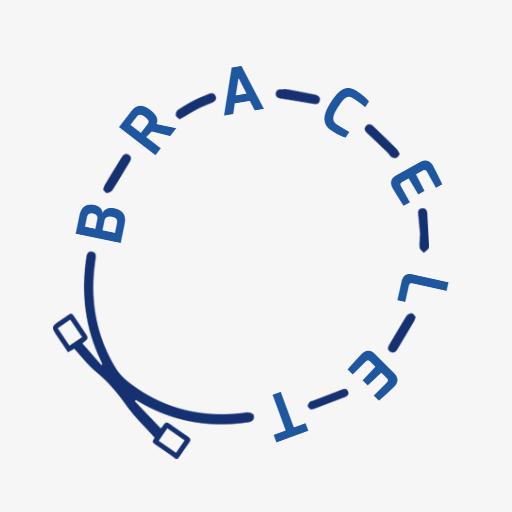 Stylish Blue Circular Design Representing Bracelet Fashion Logo Template