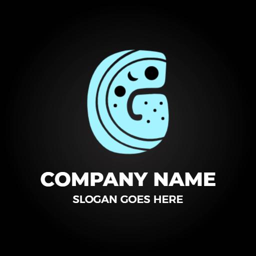 Stylish Blue Letter G Design Representing Creative Branding Logo Template