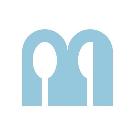 Stylish Blue Minimalist Design for a Modern Restaurant Logo Template