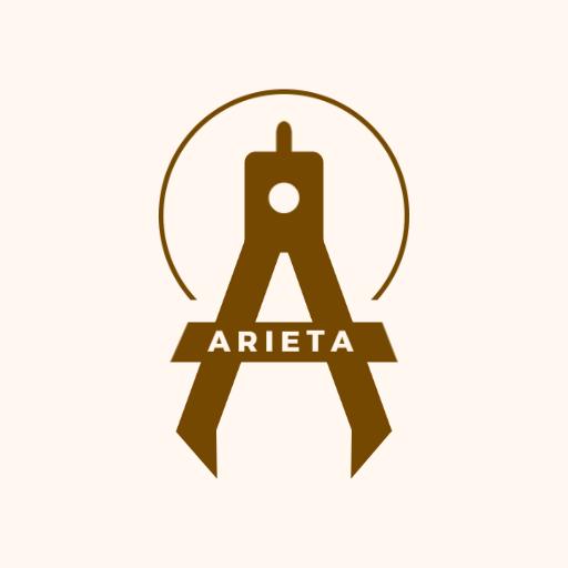 Stylish Brown Compass Design Representing Surveyors Logo Template
