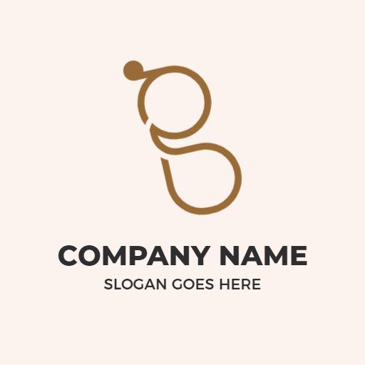 Stylish Brown G Letter Design Depicting Modern Branding Logo Template