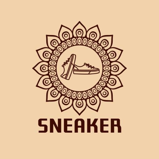 Stylish Brown Sneaker Design in Fashion Logo Template