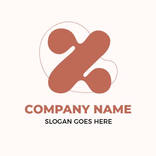 Stylish Brown Z Letter Design with Modern Aesthetic Logo Template