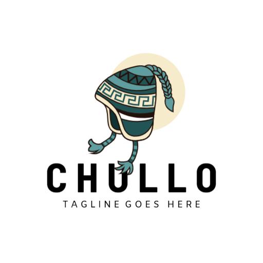 Stylish Chullo Hat Design Representing Unique Fashion Logo Template