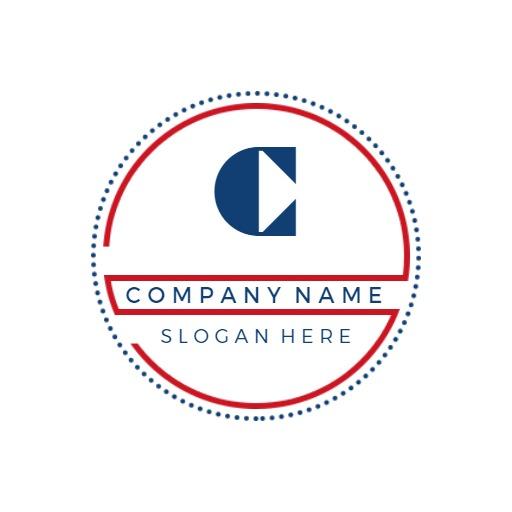 Stylish Circular Design Incorporating Company Branding Logo Template
