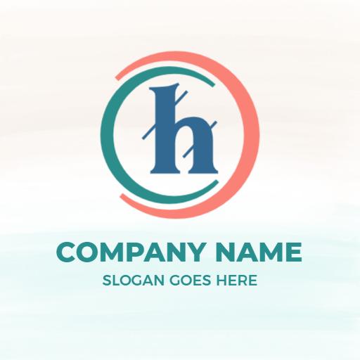 Stylish Circular H Letter Design for Modern Branding Logo Template