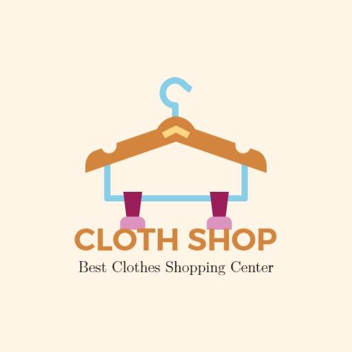 Stylish Clothes Hanger Design for Modern Clothing Brand Logo Template