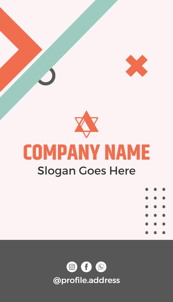 Stylish Coral Event Planner Professional Business Card Template