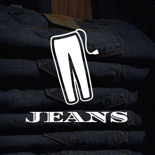 Stylish Dark Denim Fabric Design for Trendy Jeans Logo Template