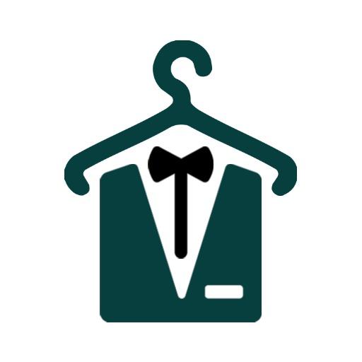 Stylish Dark Green Suit and Bow Tie Fashion Logo Template