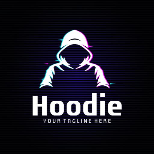 Stylish Dark Hoodie Design Featuring Modern Graphics Logo Template
