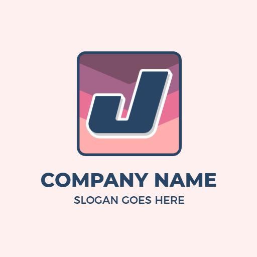 Stylish Geometric J Letter Design for Modern Branding Logo Template