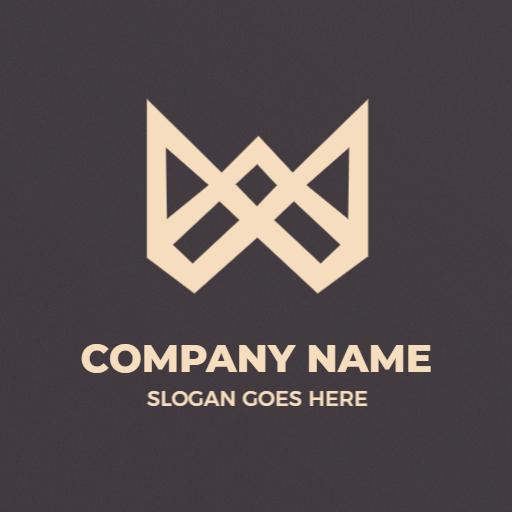 Stylish Geometric W Letter Design with Elegant Aesthetics Logo Template