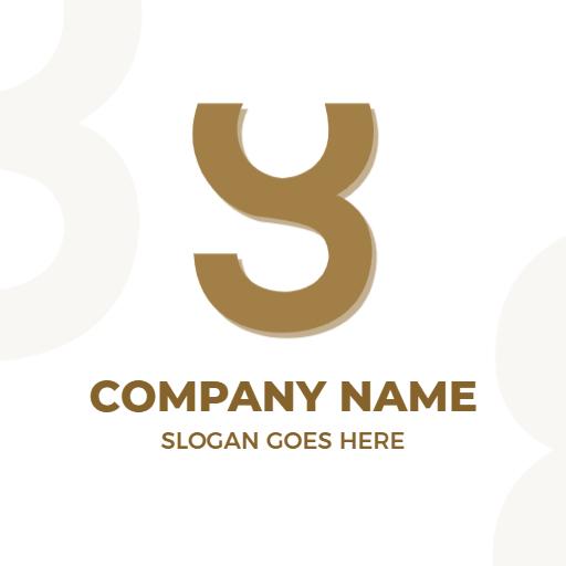 Stylish Gold Y Letter Design Showcasing Professionalism Logo Template