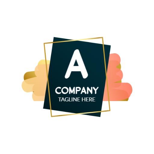 Stylish Gradient Background for Your Company Branding Logo Template
