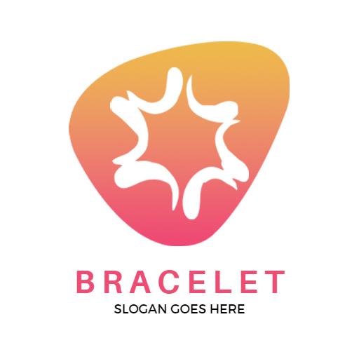 Stylish Gradient Design Showcasing Unique Bracelet Logo Template