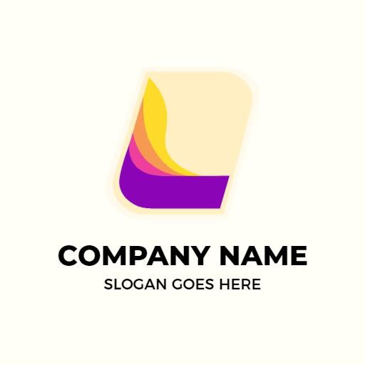 Stylish Gradient L Letter Design for Modern Branding Logo Template