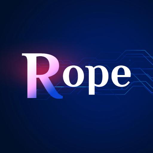 Stylish Gradient Rope Design with Modern Tech Elements Logo Template