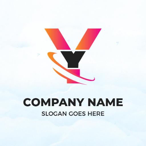 Stylish Gradient Y Letter Design for Modern Branding Logo Template