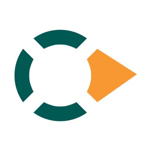 Stylish Green and Orange C Letter Design for Branding Logo Template