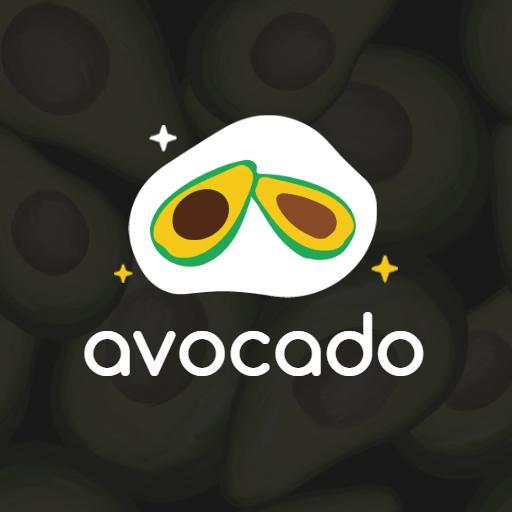 Stylish Green Avocado Slice Design for Culinary Logo Template
