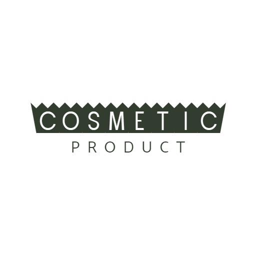 Stylish Green Cosmetic Product Design with Bold Typography Logo Template