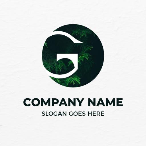 Stylish Green G Letter Design Representing Your Brand Logo Template