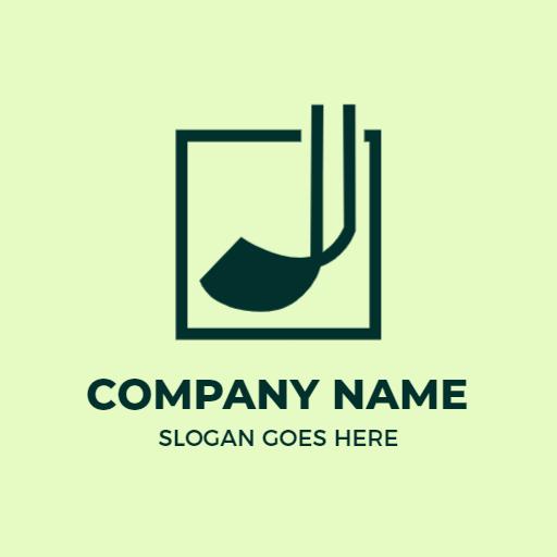 Stylish Green J Letter Design Representing Modern Business Logo Template