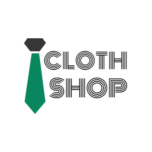 Stylish Green Tie Design Representing Clothing Brand Logo Template