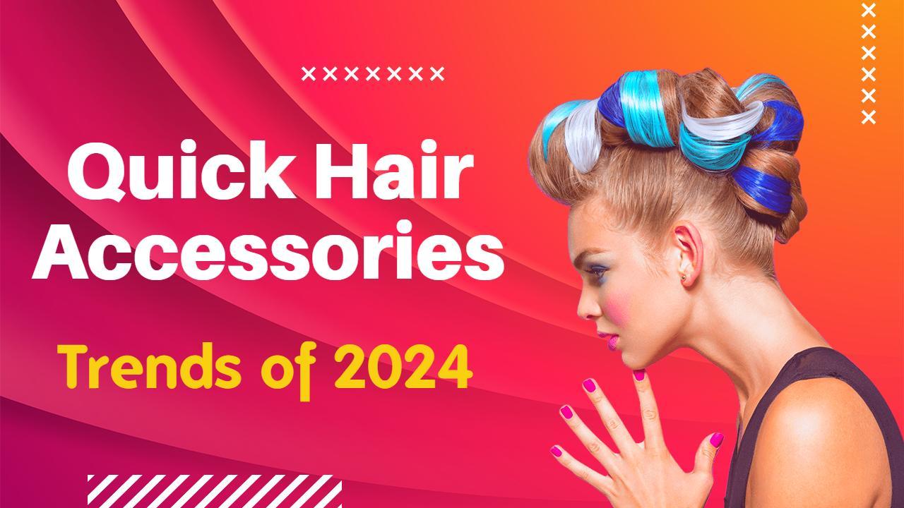 Stylish Hair Accessories Trends for 2024 YouTube Thumbnail Template
