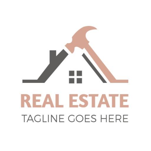 Stylish Home Design Featuring Real Estate Elements Logo Template