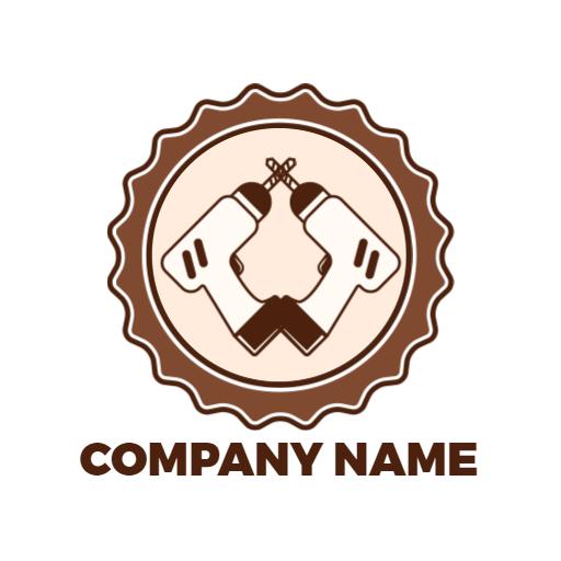 Stylish Icon of Tools Represents Professional Installation Logo Template