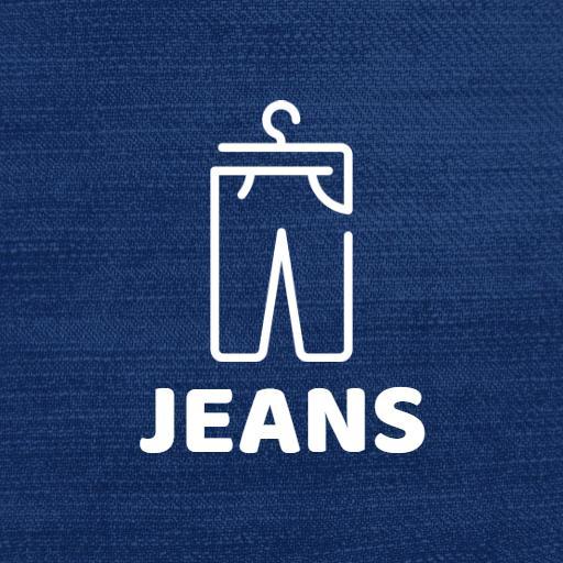 Stylish Iconic Representation of Denim Jeans Logo Template