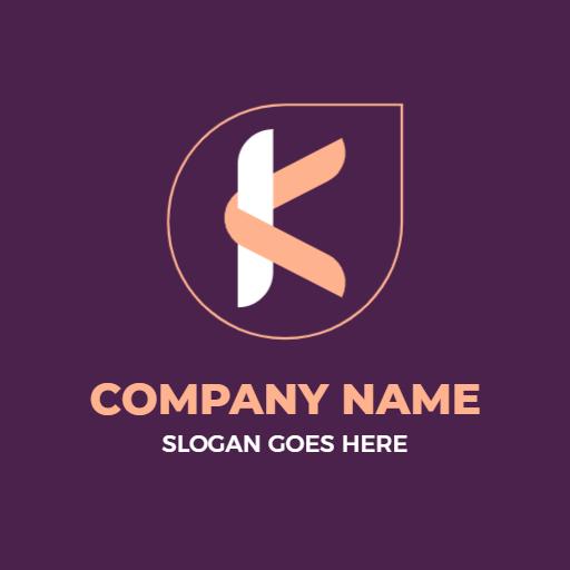 Stylish K Letter Design with Modern Color Accents Logo Template
