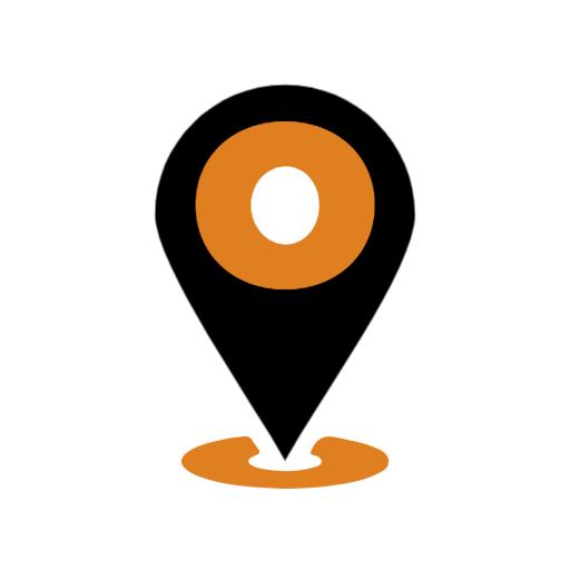 Stylish Location Marker Featuring Alphabet Letters Logo Template