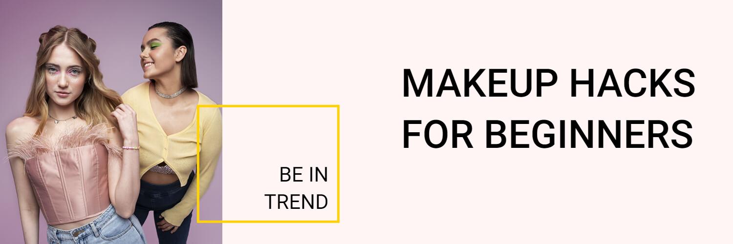 Stylish Makeup Tips for Beginners with Trendy Colors Twitter Banner Template