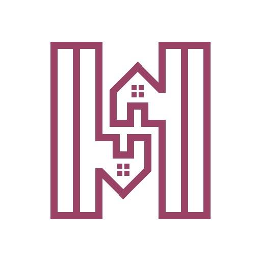 Stylish Maroon and White Hotel Logo Showcasing Hospitality Template