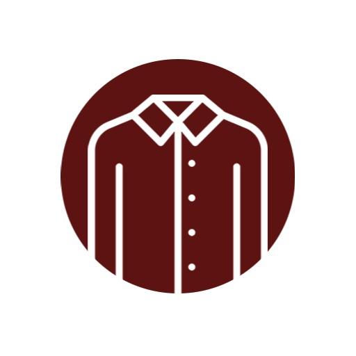 Stylish Maroon Shirt Design for Modern Fashion Logo Template