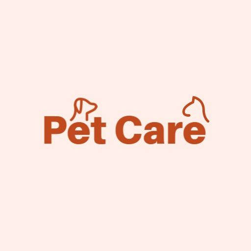 Stylish Minimalist Brown Pet Care for Animal Lovers Logo Template