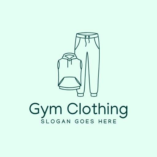 Stylish Minimalist Design for Comfortable Gym Clothing Logo Template
