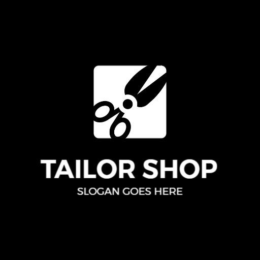 Stylish Minimalist Design for Tailor Shop Logo Template