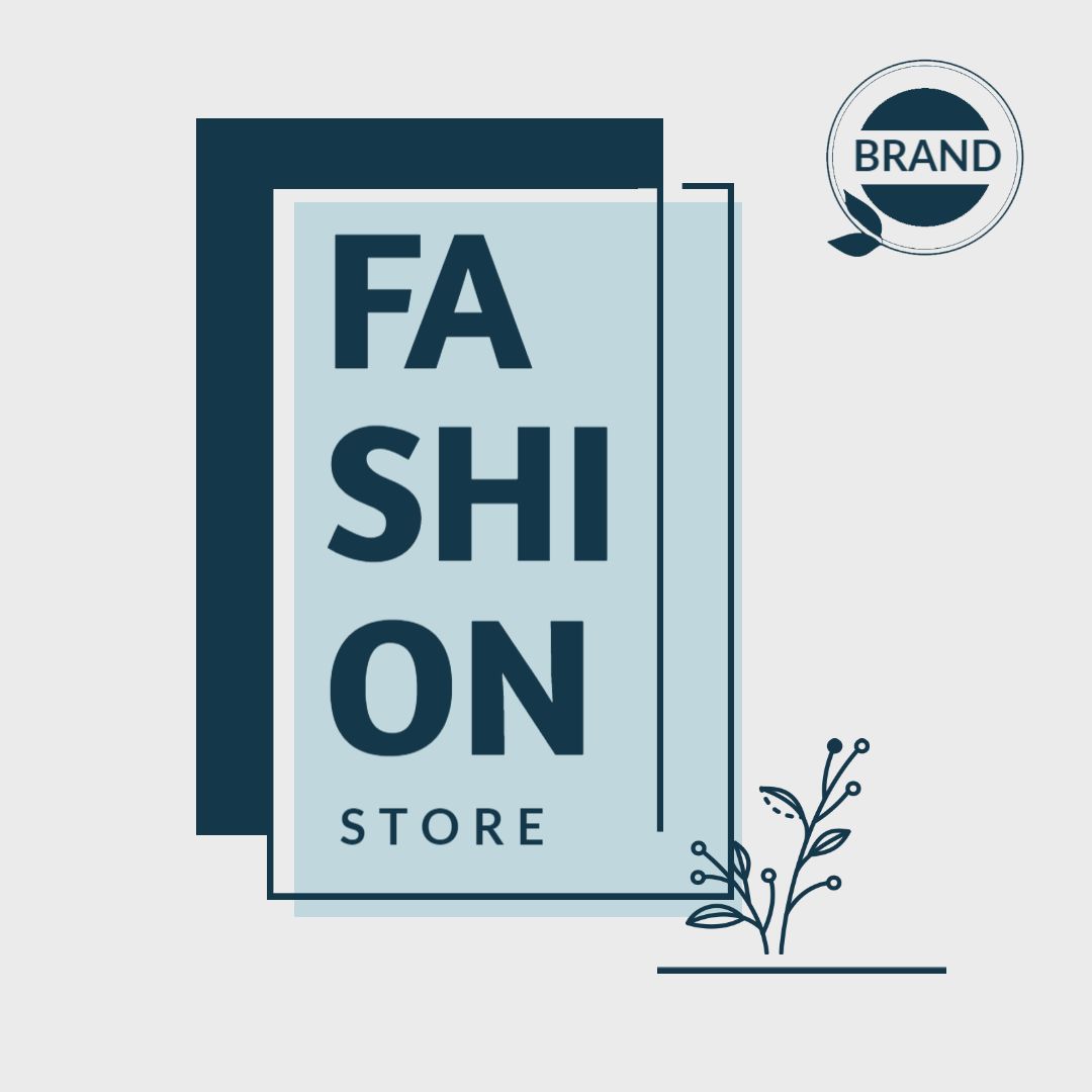 Stylish Minimalist Fashion Store Typography Design Ad Template