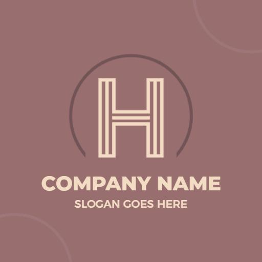 Stylish Minimalist H Letter Design for Brand Identity Logo Template