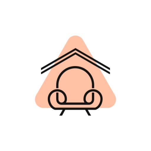 Stylish Minimalist Seating Within a Modern Architect Logo Template